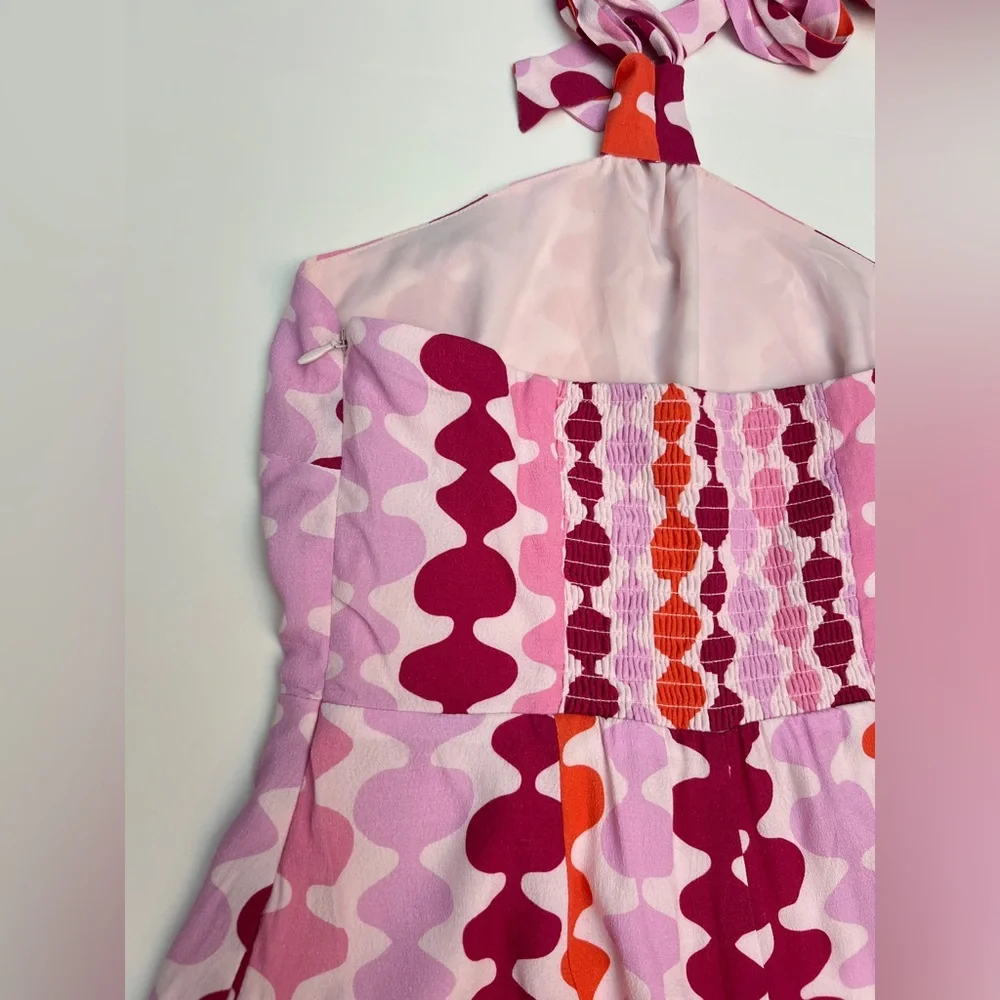 *New* Anthropologie Hutch Bright Halter Romper, size 2 - Picture 7 of 9